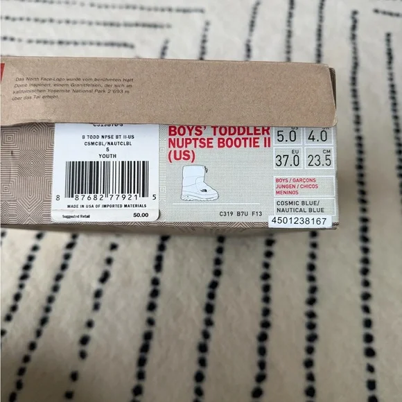 The North Face Navy and Royal Blue Kids' Boots - Picture 5 of 5